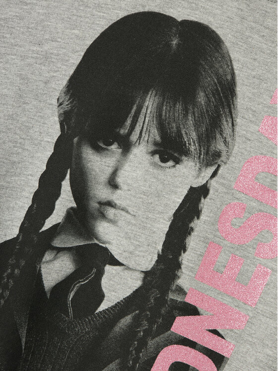 NAME IT NAME IT Суитшърт WEDNESDAY 13231904 Сив Regular Fit