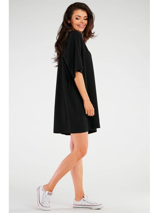 Infinite You Infinite You Sukienka M255 Czarny Basic Fit