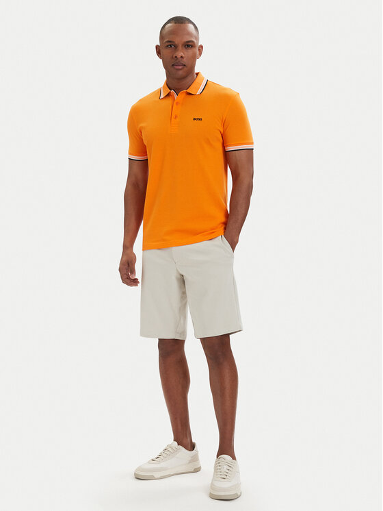 BOSS BOSS Tricou polo Paddy 50469055 Portocaliu închis Regular Fit