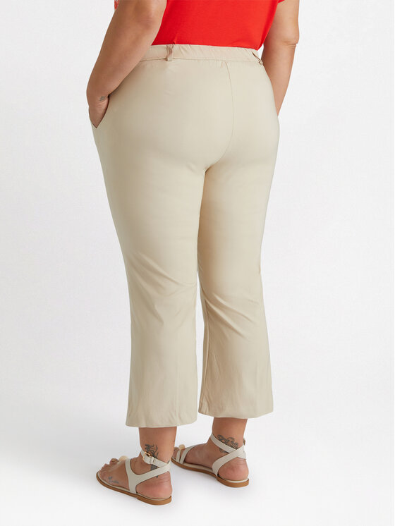 Fiorella Rubino Fiorella Rubino Spodnie materiałowe P145L102148N002 Kremowy Regular Fit