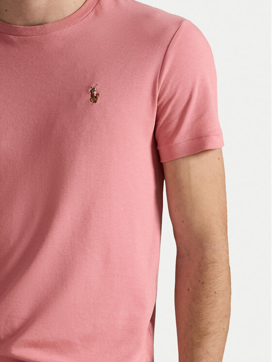Polo Ralph Lauren Polo Ralph Lauren T-Shirt 710740727096 Růžová Custom Slim Fit