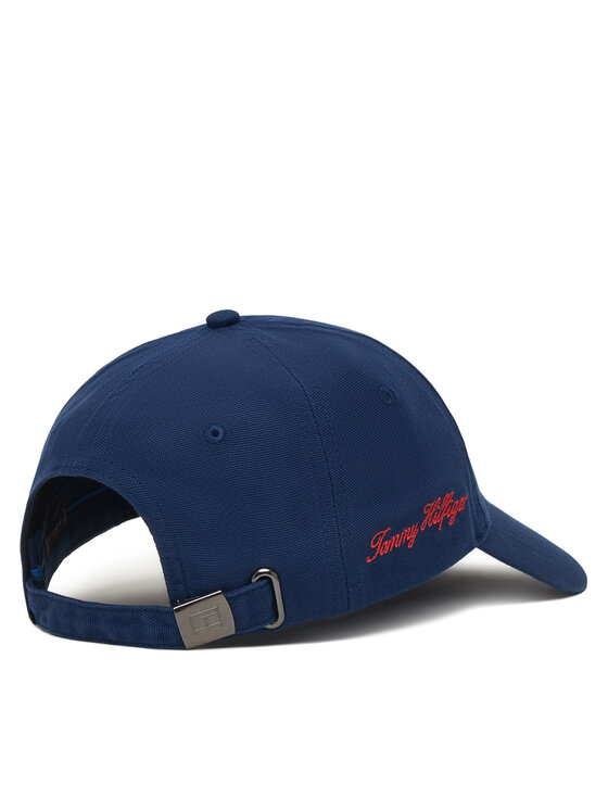 Tommy Hilfiger Tommy Hilfiger Kapa s šiltom Logo Embroidery Baseball Cap AM0AM14120 Mornarsko modra