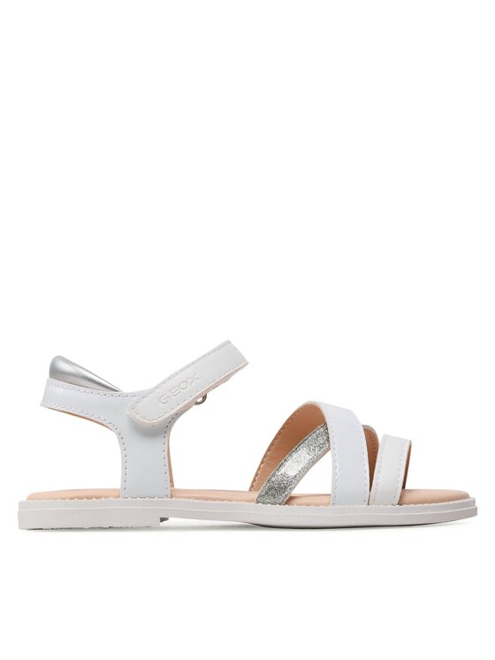 Geox Sandále J Sandal Karly Girl J5235D00254C1000 S Biela