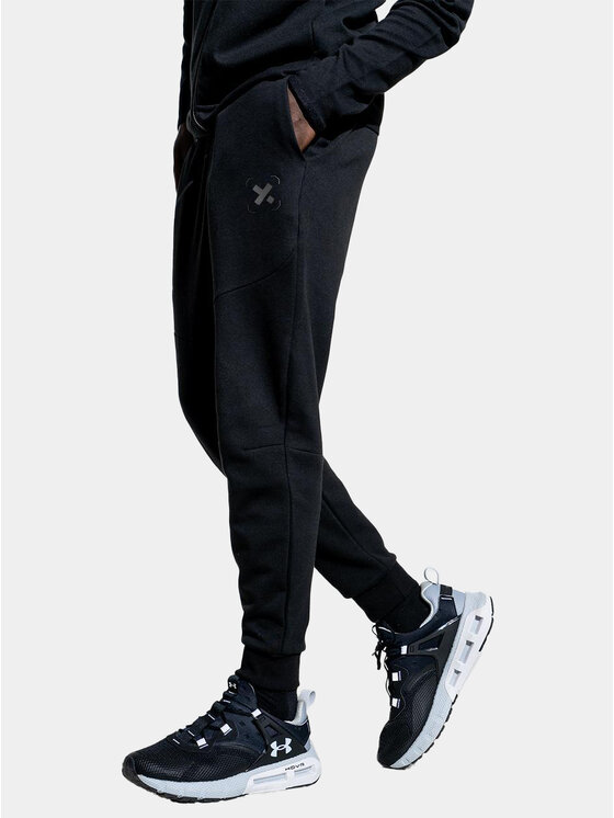 Point X Point X Spodnie dresowe Sportowe Spodnie Dresowe Męskie Czarne Point X Tech X L Czarny Regular Fit