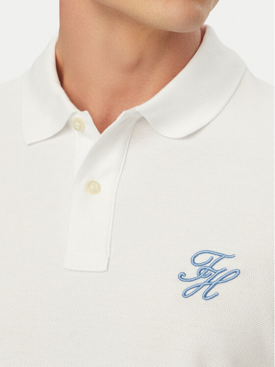 Tommy Hilfiger Tommy Hilfiger Polo MW0MW43046 Λευκό Regular Fit