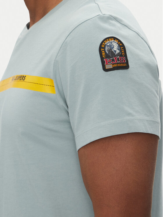 Parajumpers Parajumpers T-Shirt Tape 25SMPMTSIT01 Niebieski Regular Fit