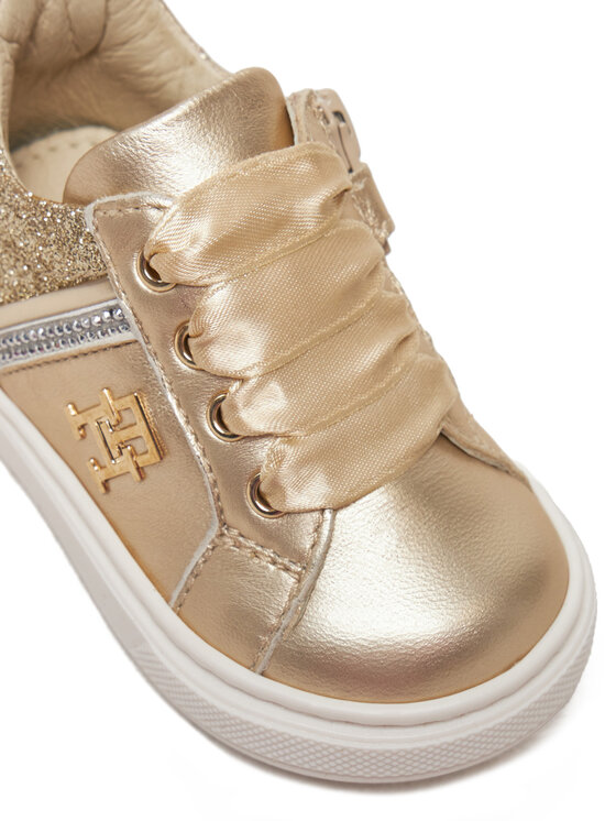Tommy Hilfiger Tommy Hilfiger Sneakersy Sneaker Bassa Allacciata T1A9-33932-0829 M Złoty