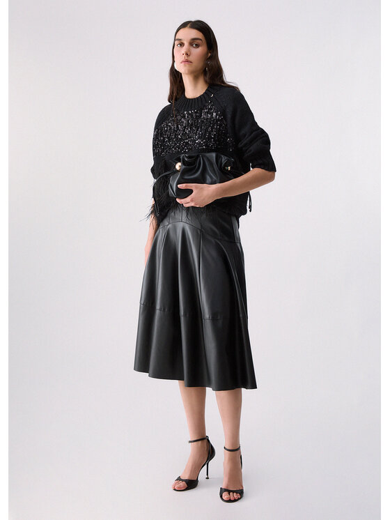 Liu Jo Liu Jo Gonna maxi CF6066E062422222 Nero Regular Fit
