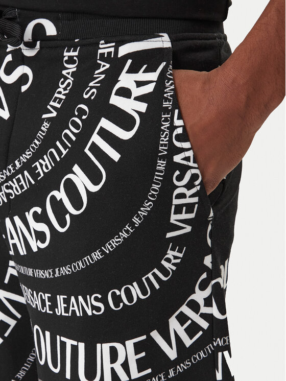 Versace Jeans Couture Versace Jeans Couture Športové kraťasy 80GAD3B0 FS221 Čierna Regular Fit