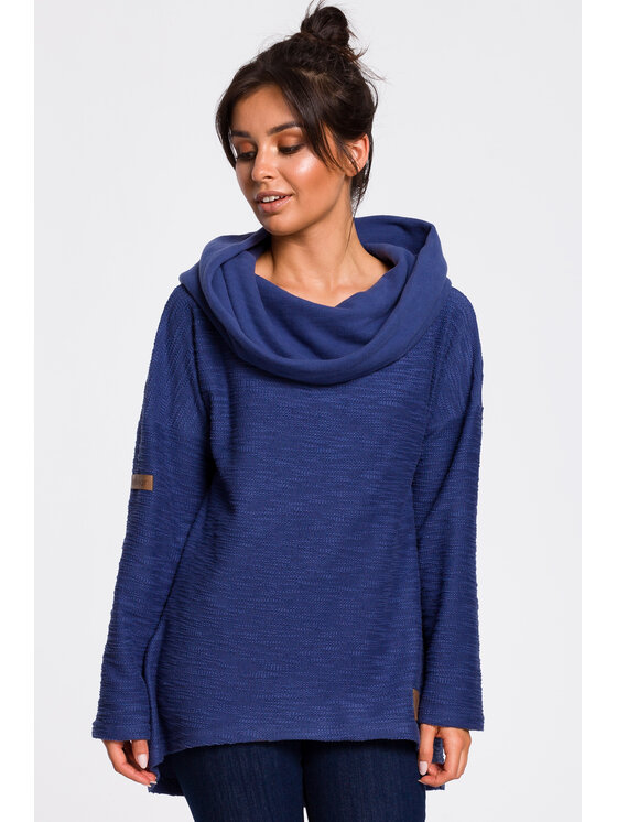 BeWear BeWear Felpa B131 Blu Baggy Fit