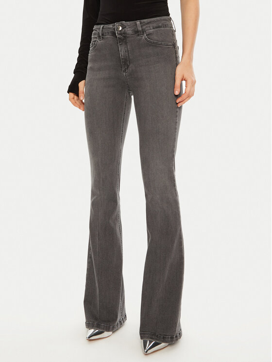 Liu Jo Jeans UF4058 DS015 Grigio Regular Fit, taglia : 25