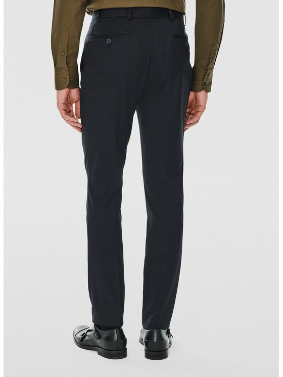 Pako Lorente Pako Lorente Spodnie garniturowe P24WF-6G-016 Granatowy Super Slim Fit