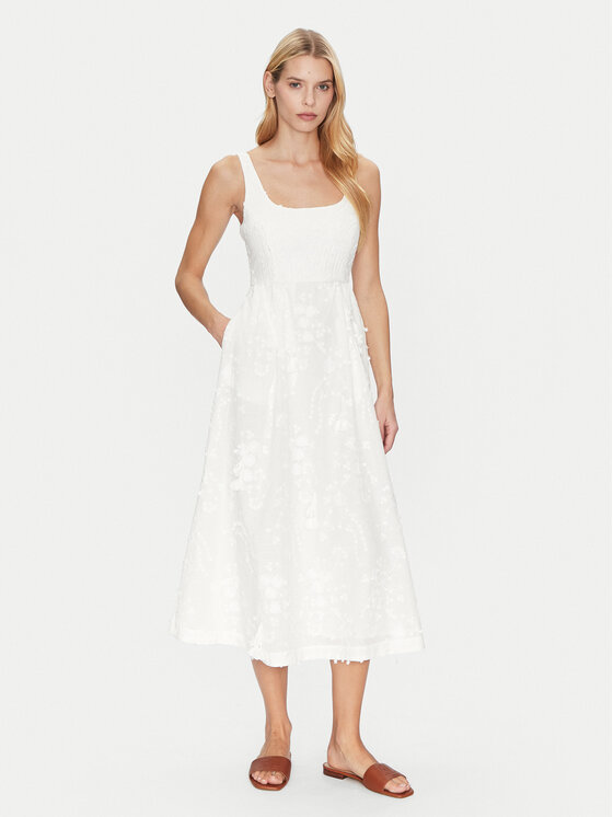 Munthe Munthe Letní šaty Fronia 251134825125 Écru Regular Fit