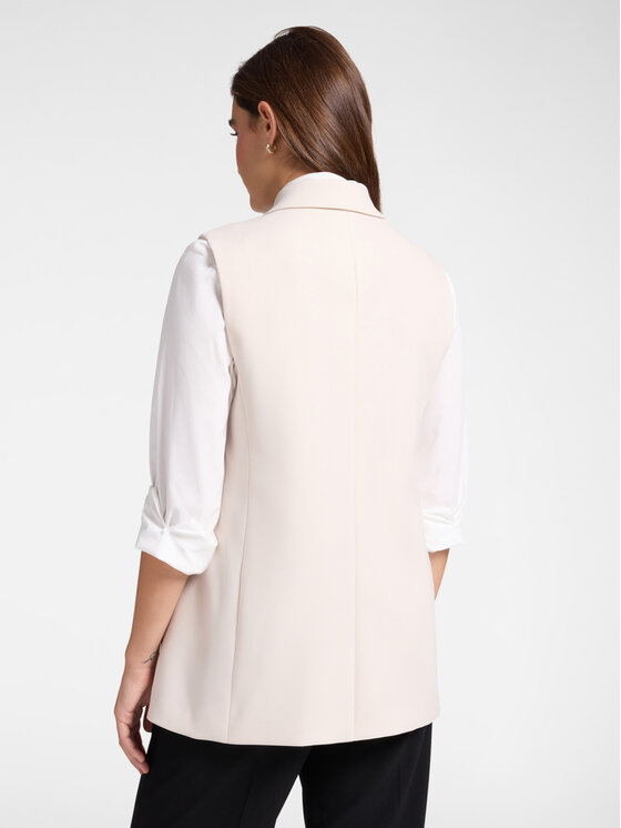 Elena Mirò Elena Mirò Giacca di transizione R811Z000023N051 Bianco Slim Fit