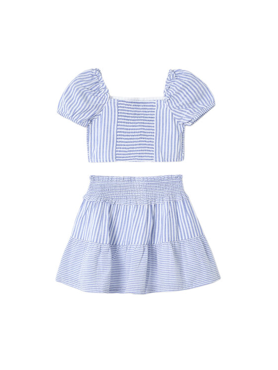 Mayoral Mayoral Completo maglietta e gonna 3945 Blu Regular Fit