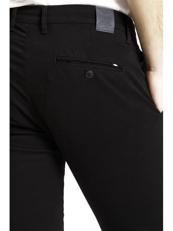 Cross Jeans Cross Jeans Chinosy E 120-185 Czarny Tapered Leg