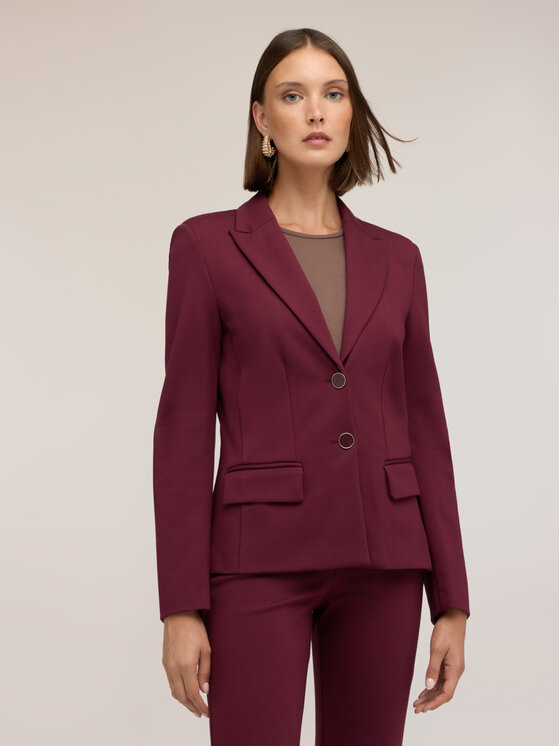 Motivi Motivi Marynarka Q134Q001175N036 Bordowy Slim Fit