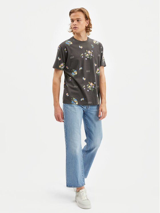 Gap Gap Marškinėliai 586480-01 Juoda Regular Fit