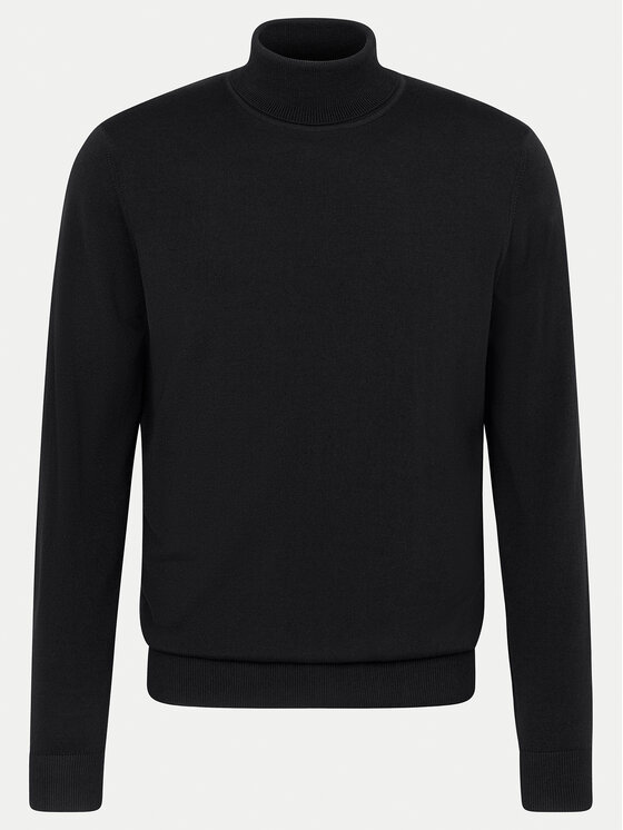 Bugatti Bugatti Rollkragenpullover 7700 65540B Schwarz Regular Fit