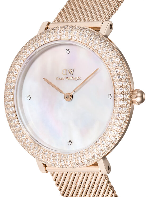 Daniel Wellington Daniel Wellington Ročna ura Crystalline Bezel 3 DW00100823 Rožnato zlato