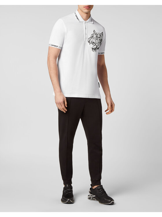 Plein Sport Plein Sport Polo 1531 Bianco Slim Fit