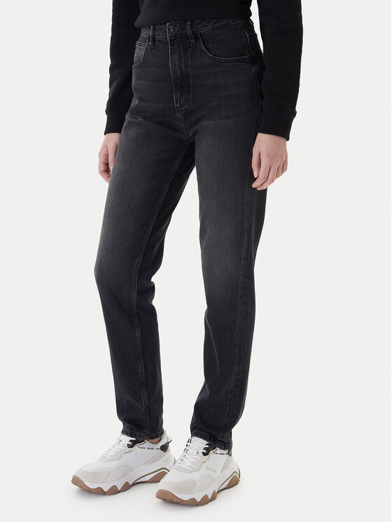 Guess Blugi W2YA21 D4QD1 Negru Mom Fit