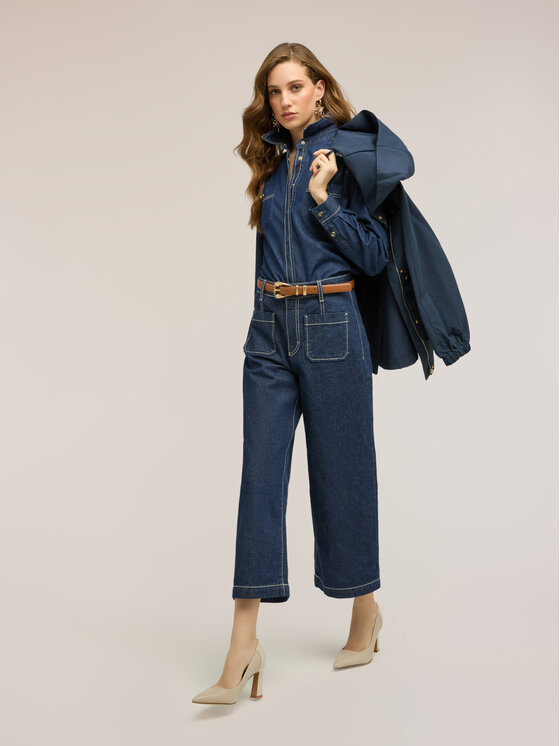 Motivi Motivi Camicia 5400Q000909N034 Blu Regular Fit