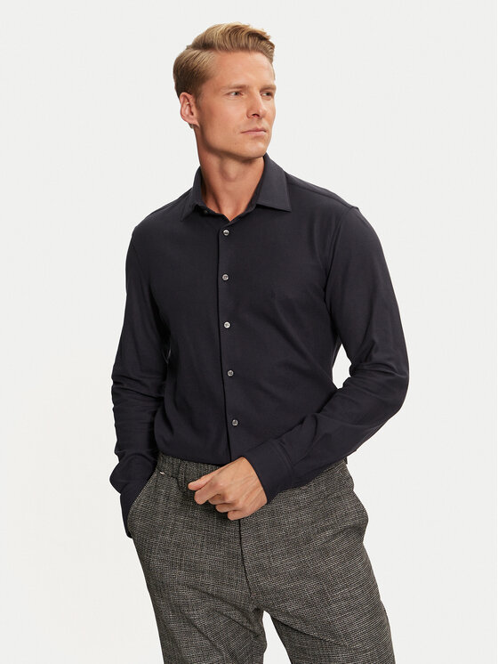 Calvin Klein Košeľa K10K113532 Tmavomodrá Regular Fit