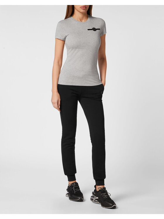 Plein Sport Plein Sport T-shirt 8235 Grigio Skin Tight Fit