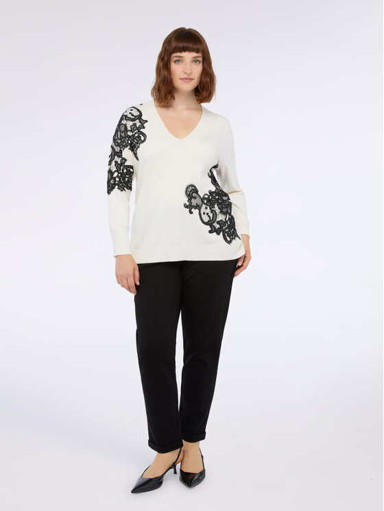 Fiorella Rubino Fiorella Rubino Pantaloni di tessuto P612L002213N033 Nero Slim Fit