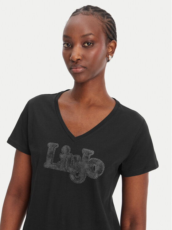 Liu Jo Sport Liu Jo Sport T-Shirt TA6057 JS923 Czarny Regular Fit