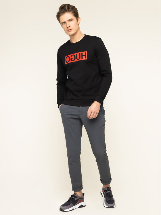 HUGO Hugo Суитшърт Dicago194 50414126 Черен Regular Fit