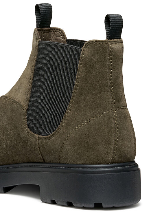 Geox Geox Kotníková obuv s elastickým prvkem U Spherica Ec7 U46FRA 00022 C3009 Khaki