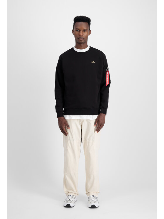 Alpha Industries Alpha Industries Bluza 3D Small Logo Sweatshirt Czarny Regular Fit
