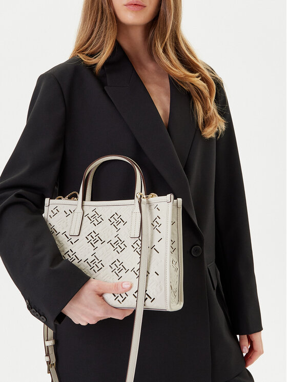 Tommy Hilfiger Geantă Th City Mini AW0AW17500 Crem