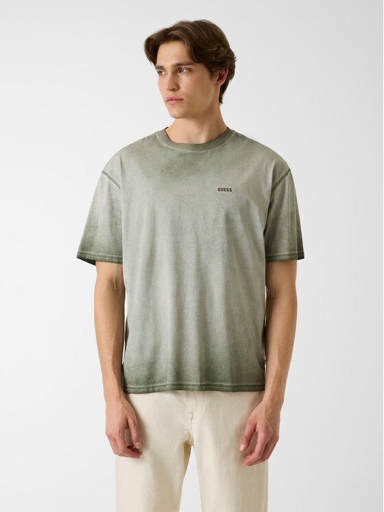 Guess Guess T-Shirt 181815 Zelená Classic Fit