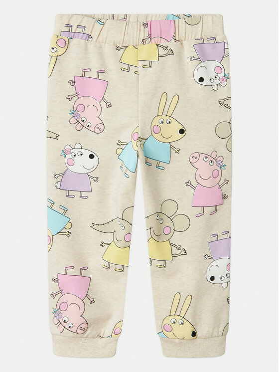 NAME IT NAME IT Spodnji del trenirke Fira Peppa 13240633 Bež Regular Fit