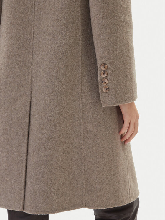 ViCOLO ViCOLO Volneni plašč TF0073 Rjava Regular Fit