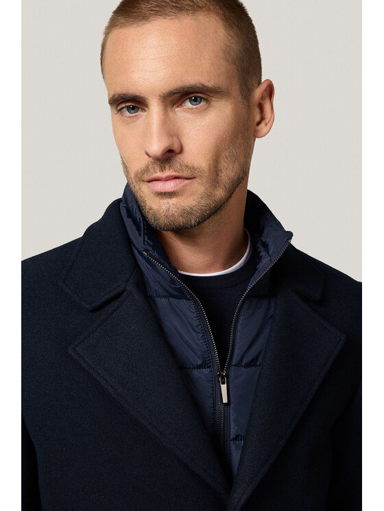 Próchnik Próchnik Płaszcz PM4 PC073225000020 Granatowy Regular Fit