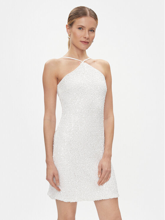 YAS Rochie cocktail Ariella 26032153 Alb Regular Fit