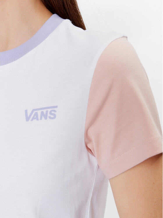 Vans Vans Marškinėliai Colorblock Crew VN000AEF Balta Regular Fit