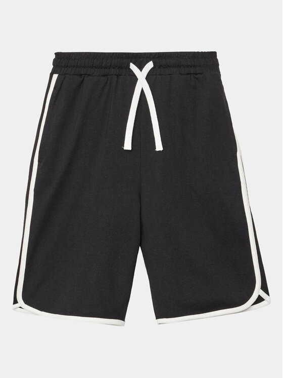 United Colors Of Benetton Pantaloni scurți sport 3BL0C901R Negru Regular Fit