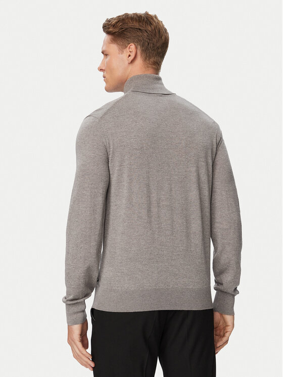 BOSS BOSS Bluză cu gât H-Musso 50565517 Maro Regular Fit