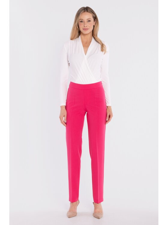 Stylove Stylove Pantaloni di tessuto S433 Rosa Cigarette Fit