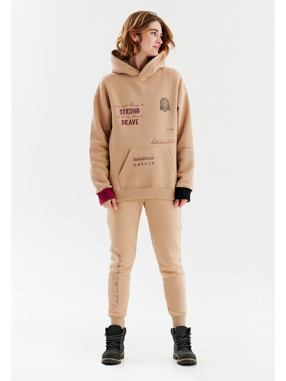 NAOKO Naoko Mikina Gryffindor Béžová Oversize
