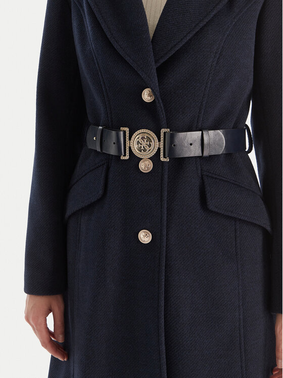 Guess Guess Płaszcz przejściowy W5BL25 W2672 Granatowy Regular Fit