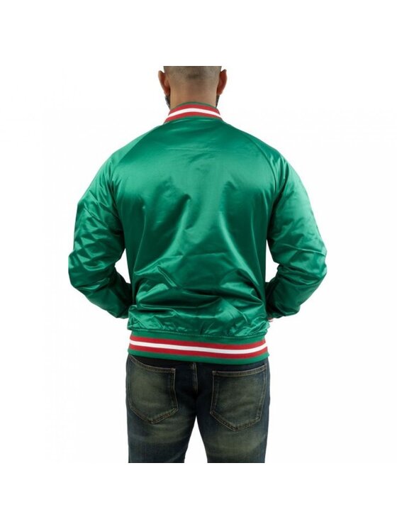 Mitchell & Ness Mitchell & Ness Kurtka bomber NBA LIGHTWEIGHT JACKET Zielony Regular Fit