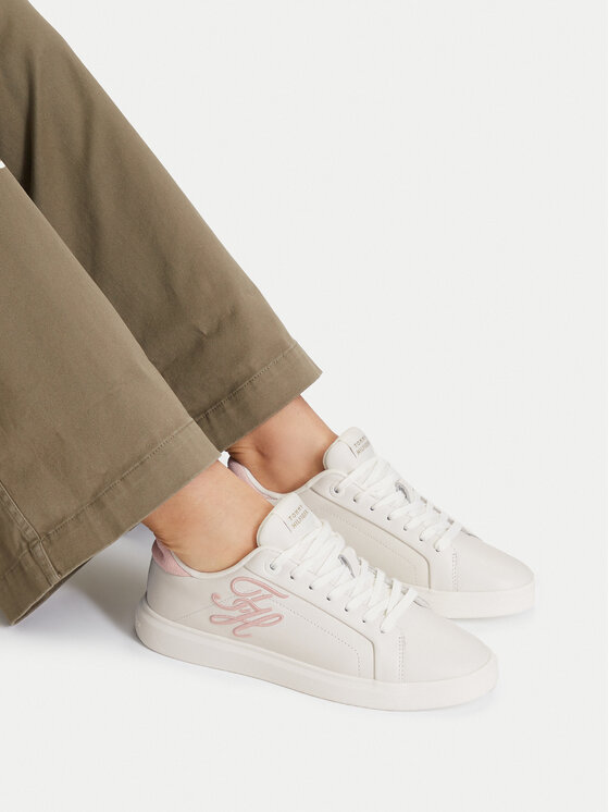 Tommy Hilfiger Tommy Hilfiger Tenisice Th Icon Court Script FW0FW09363 Bijela
