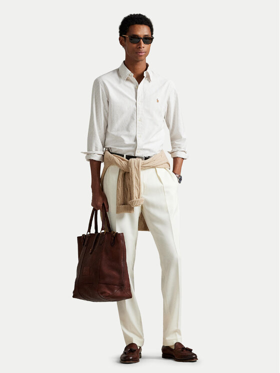 Polo Ralph Lauren Polo Ralph Lauren Košulja 710953710004 Svijetlo bež Slim Fit