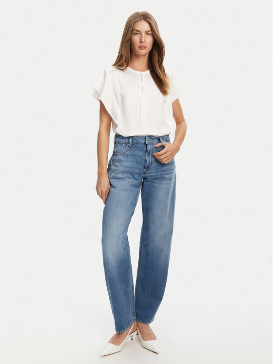 BOSS BOSS Blúzka Beliniara 50540635 Biela Regular Fit